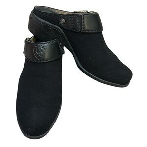 ARIAT Black Clog Slip Slingback Mule Performance Footwear size 7